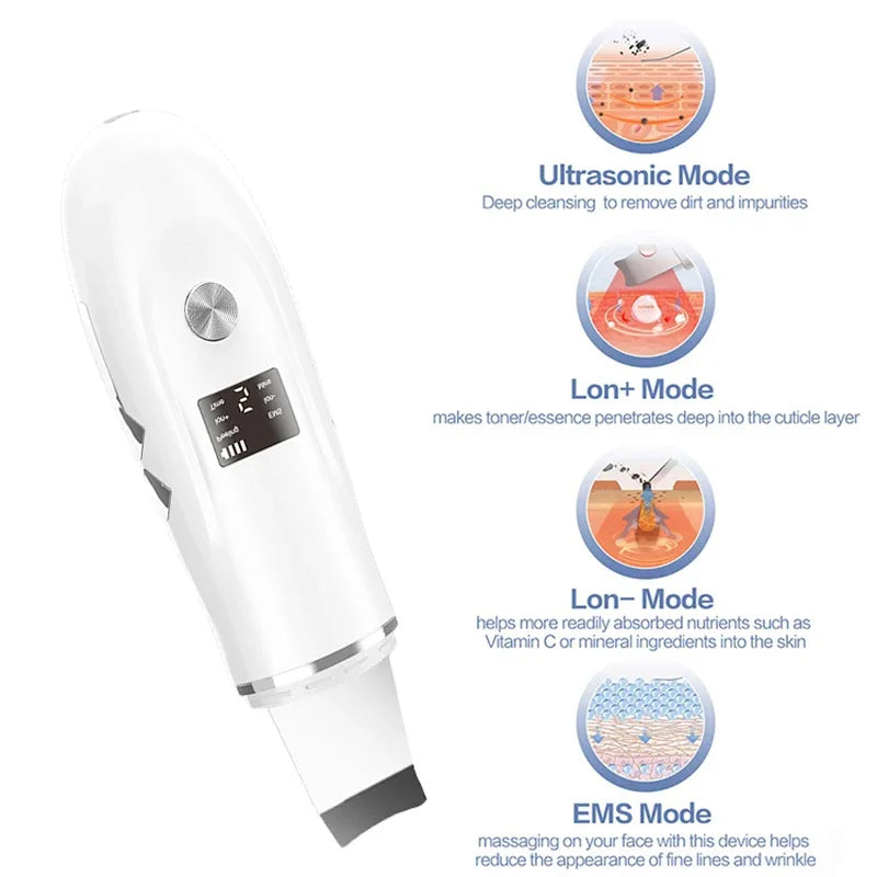 Ultrasonic Face Scrubber – Milde Dieptereiniging & Glow Boost
