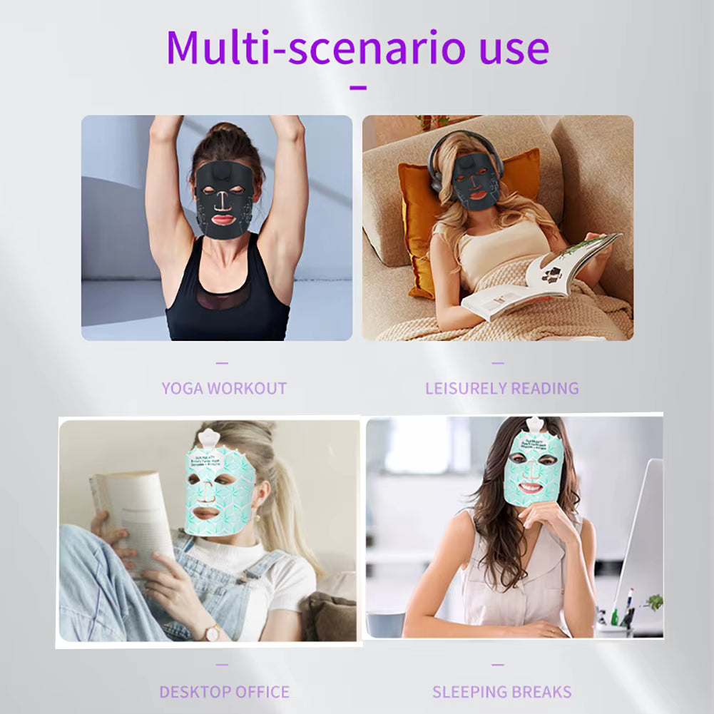 7-Kleuren LED Gezichtsmasker – Flexibel Siliconen Fotonenmasker voor Huidvernieuwing