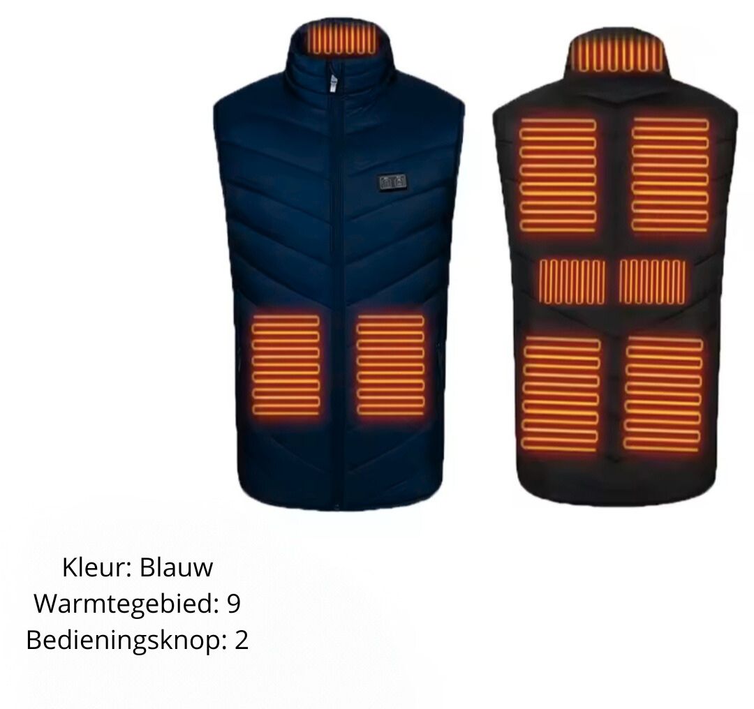 Verwarmde bodywarmer - dames en heren