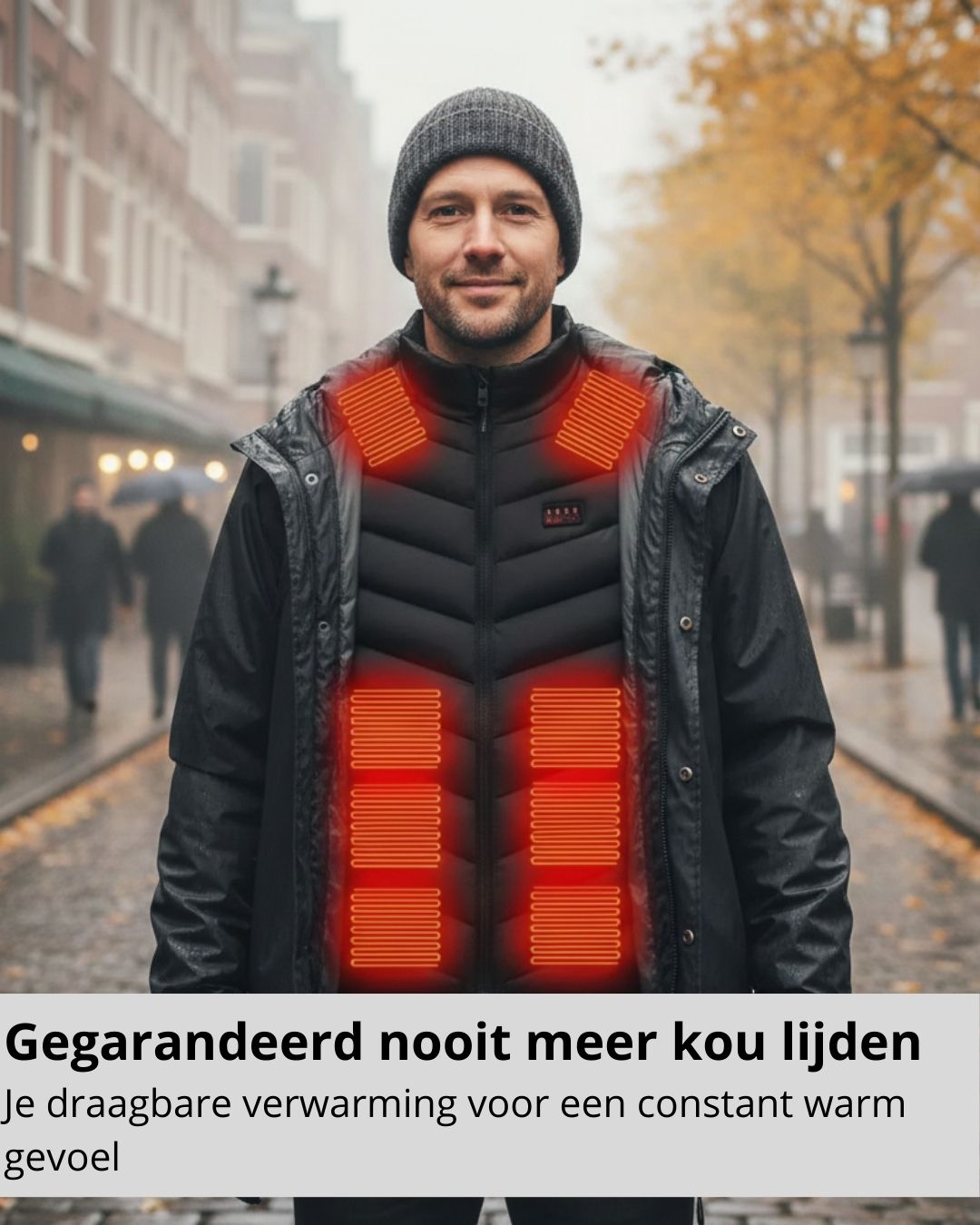 Verwarmde bodywarmer - dames en heren