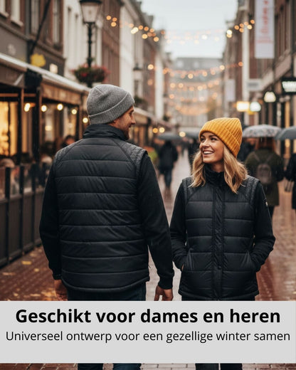 Verwarmde bodywarmer - dames en heren