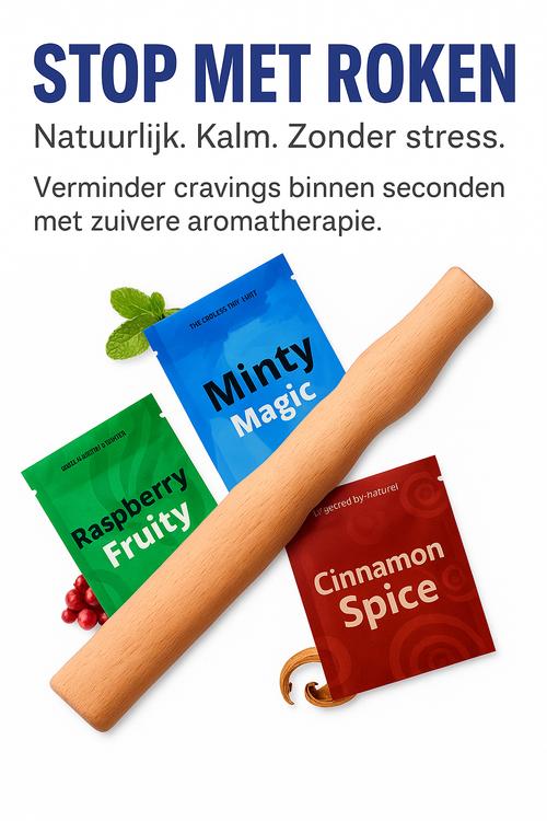 Houten Inhaler – Natuurlijk Rustgevend Aromatherapie Ritueel