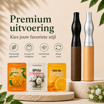 Premium Aromatherapie Inhaler – Complete Set met 3 Geurvullingen