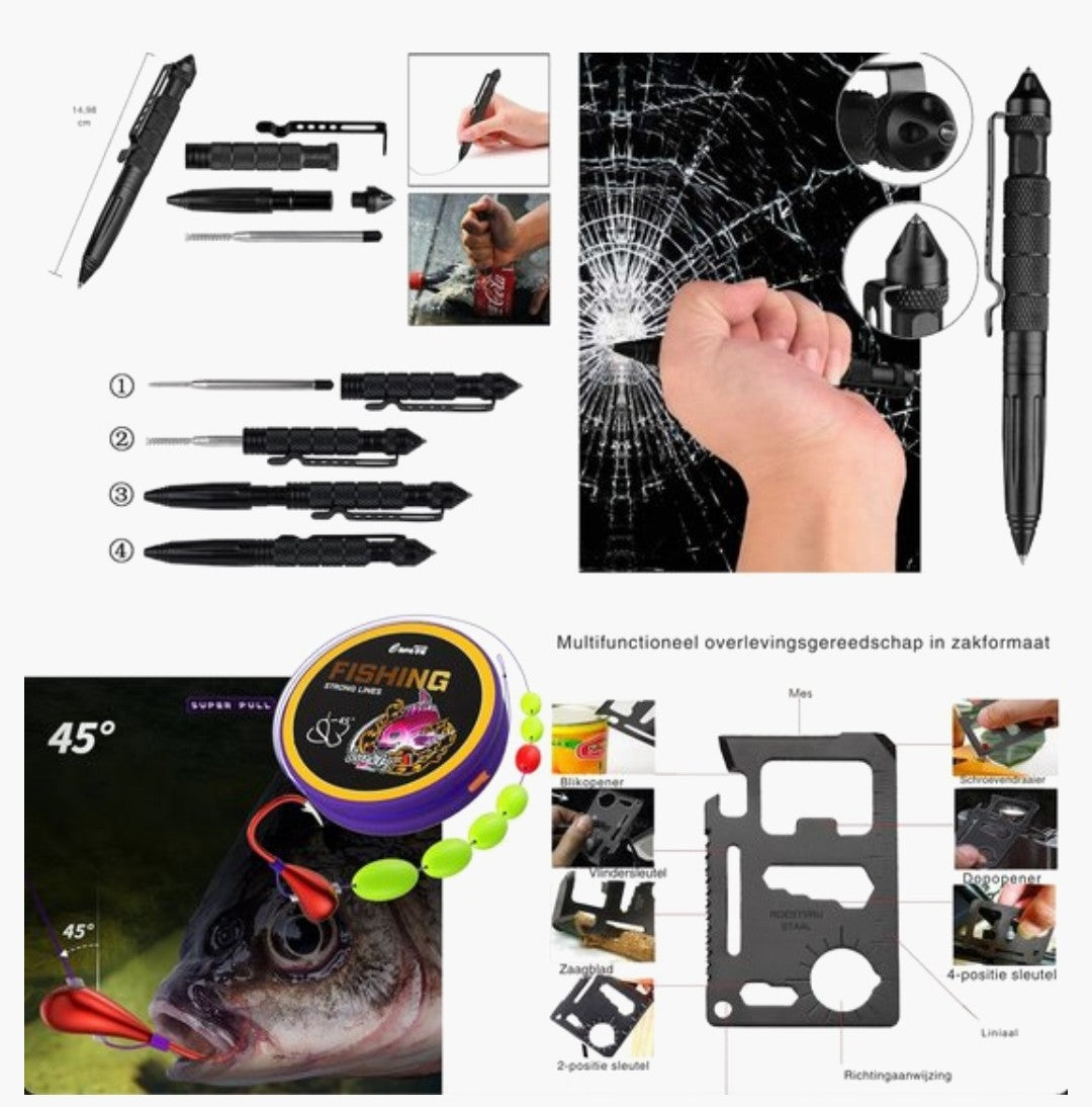 Complete Survival & EHBO Set – Outdoor Noodkit voor Camping & Avonturen