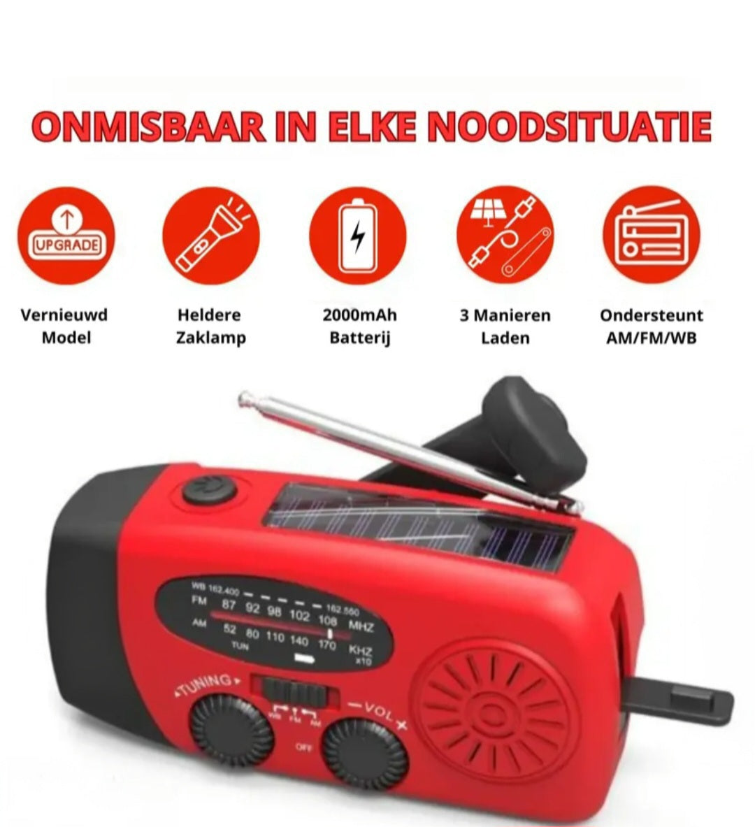 Multifunctionele Noodradio