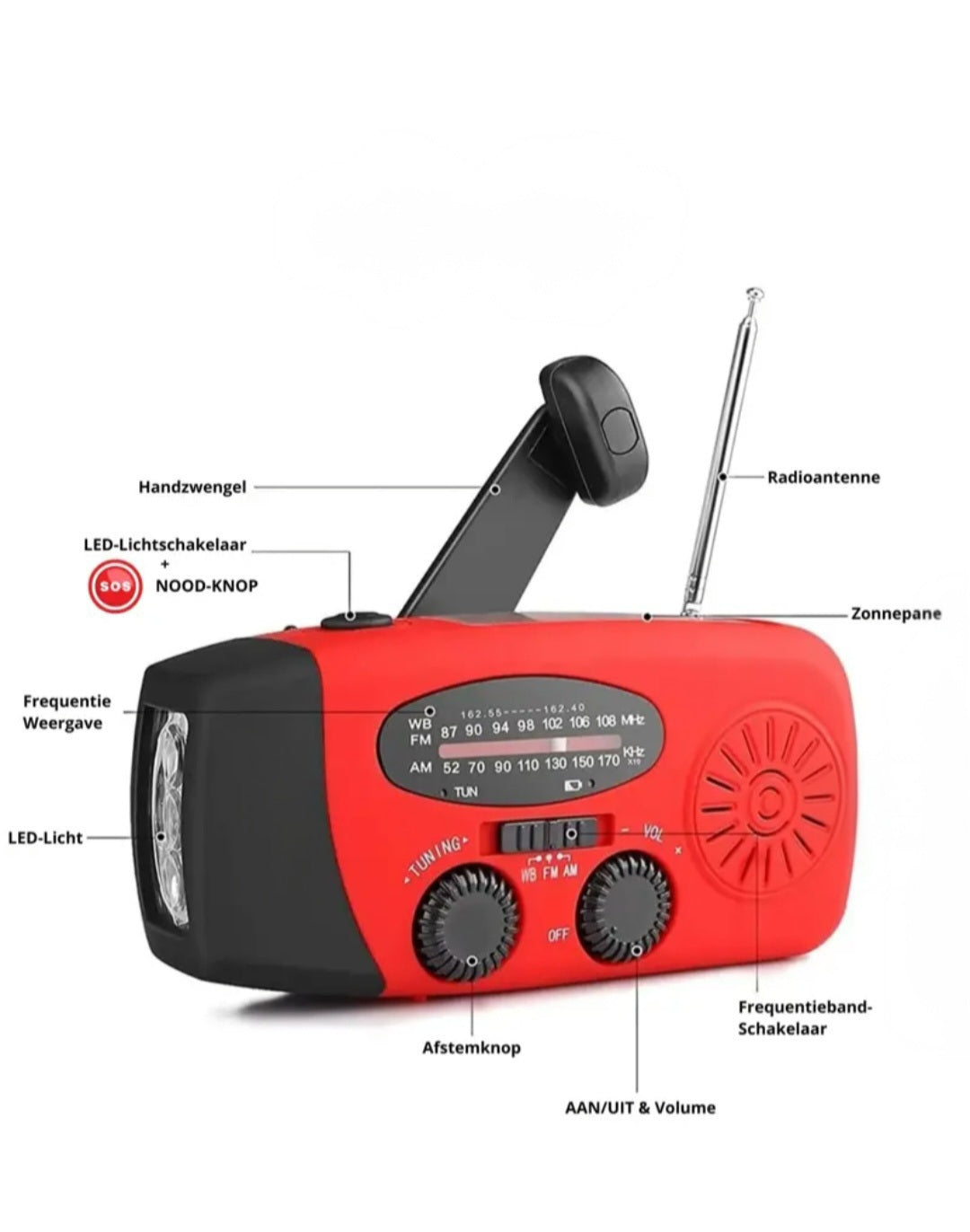 Multifunctionele Noodradio