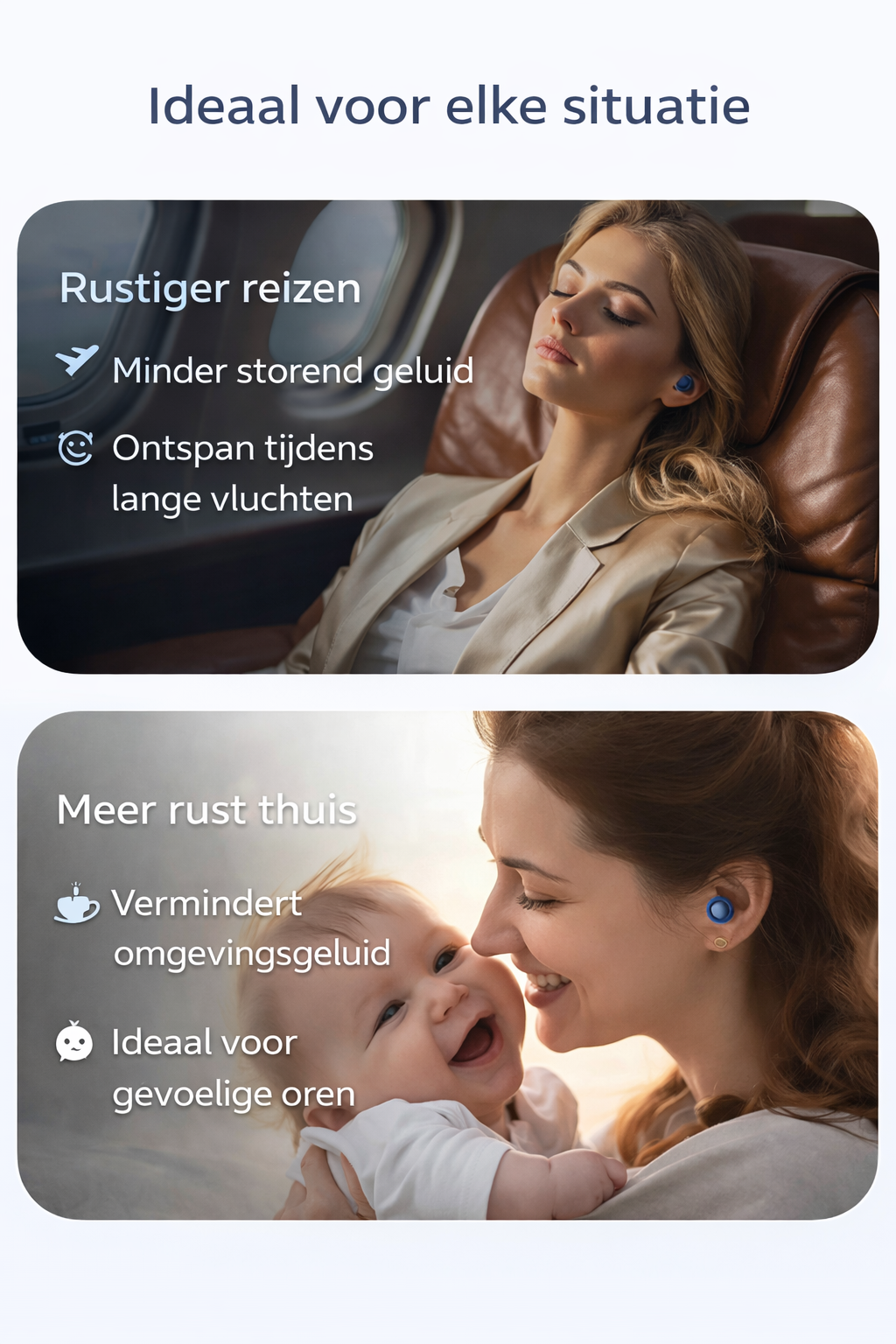 Oordoppen voor Slapen – Zachte Herbruikbare Oordoppen tegen Geluid