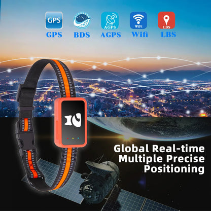 4G GPS-tracker voor honden en katten – waterdichte huisdierlocator met gezondheidsmonitor en stappenteller