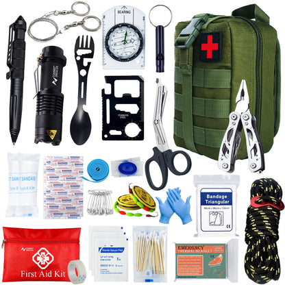 Complete Survival & EHBO Set – Outdoor Noodkit voor Camping & Avonturen