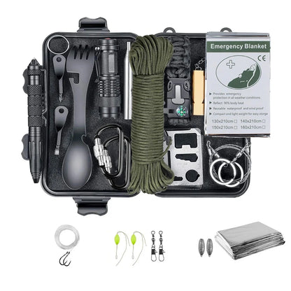 14-delige Survival Noodkit – Tactical Outdoor Set