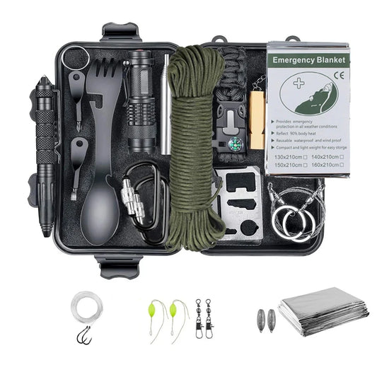 14-delige Survival Noodkit – Tactical Outdoor Set