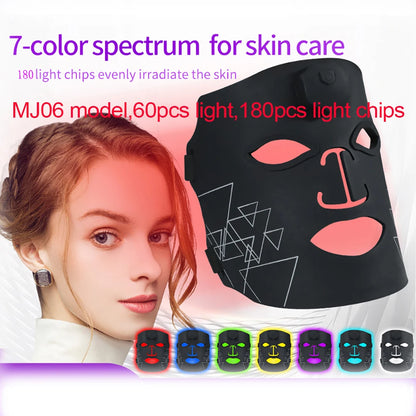 7-Kleuren LED Gezichtsmasker – Flexibel Siliconen Fotonenmasker voor Huidvernieuwing