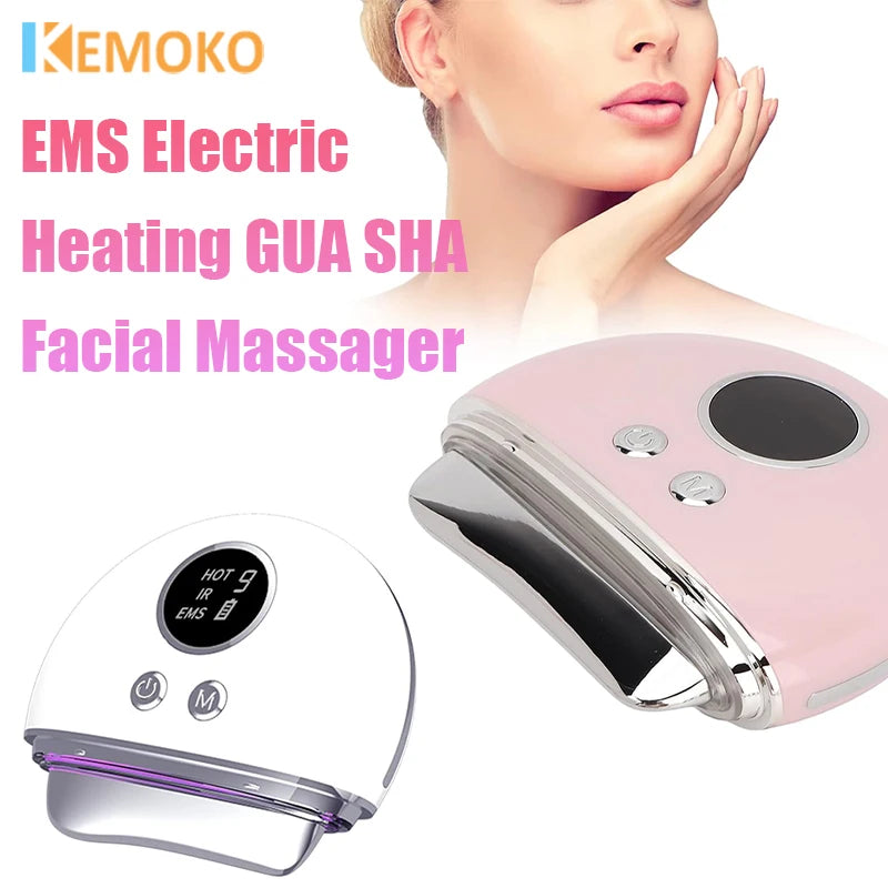 EMS Guasha Massager 4-in-1 – LED Face Lifting