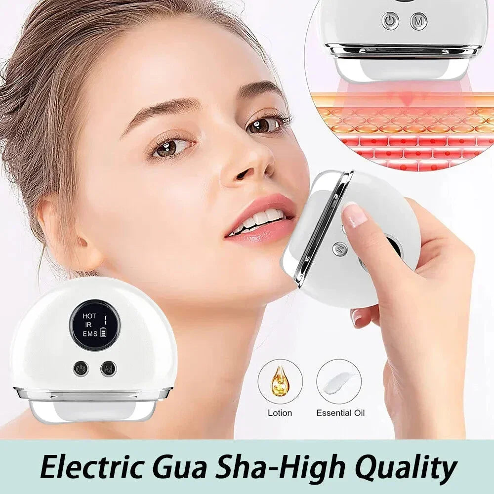 EMS Guasha Massager 4-in-1 – LED Face Lifting