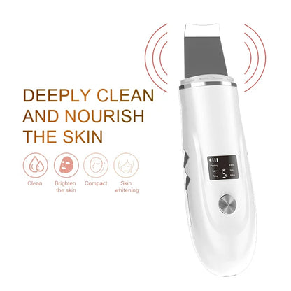 Ultrasonic Face Scrubber – Milde Dieptereiniging & Glow Boost