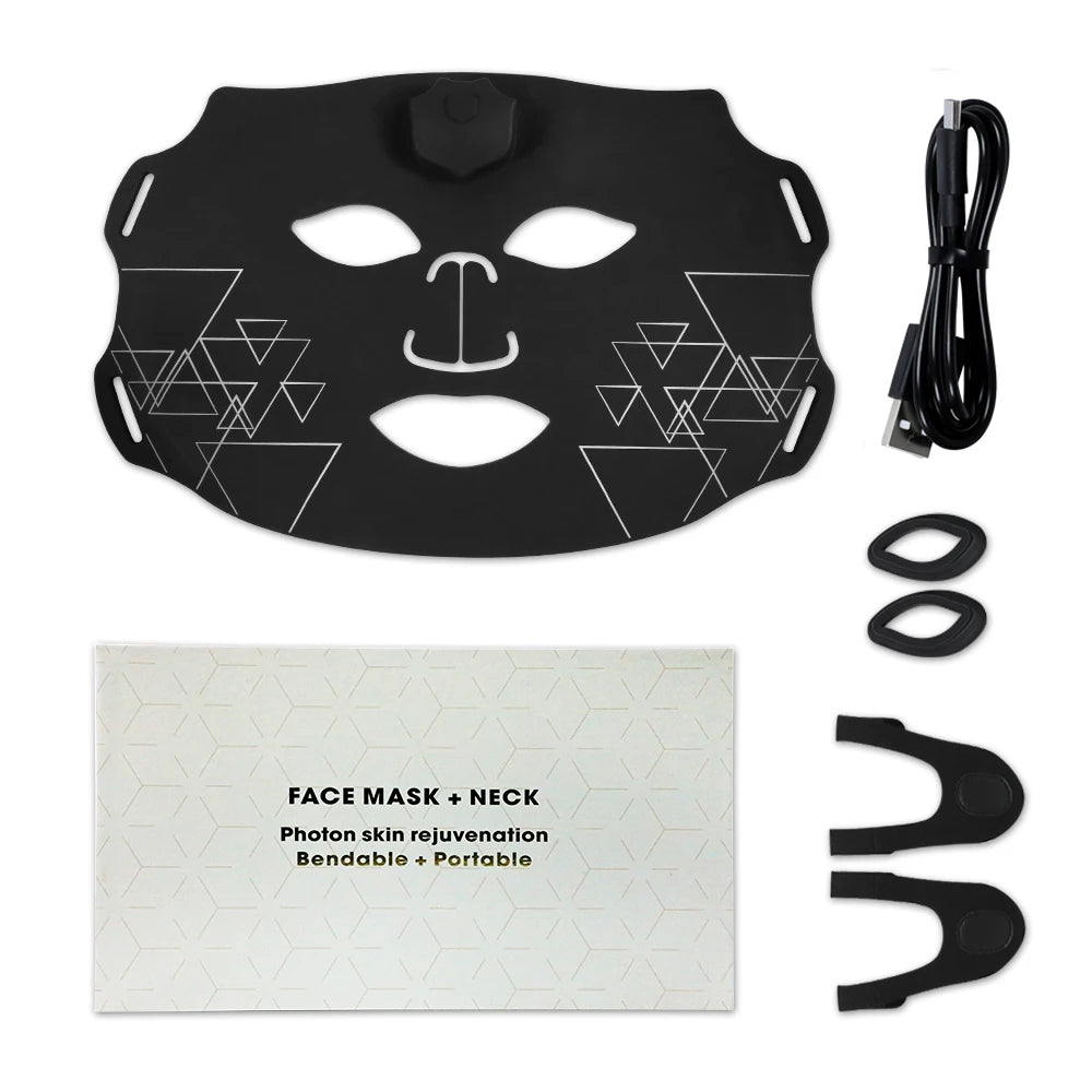 7-Kleuren LED Gezichtsmasker – Flexibel Siliconen Fotonenmasker voor Huidvernieuwing