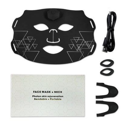 7-Kleuren LED Gezichtsmasker – Flexibel Siliconen Fotonenmasker voor Huidvernieuwing