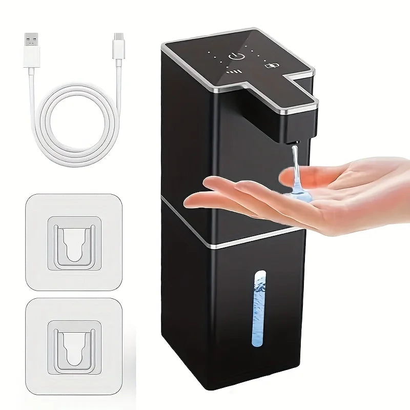 Touchless Automatische Zeepdispenser 380ML – Sensor, USB-Oplaadbaar (Foam/Gel, Vrijstaand & Wandmontage)