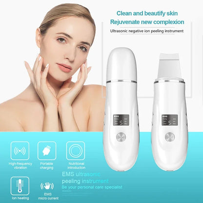 Ultrasonic Face Scrubber – Milde Dieptereiniging & Glow Boost