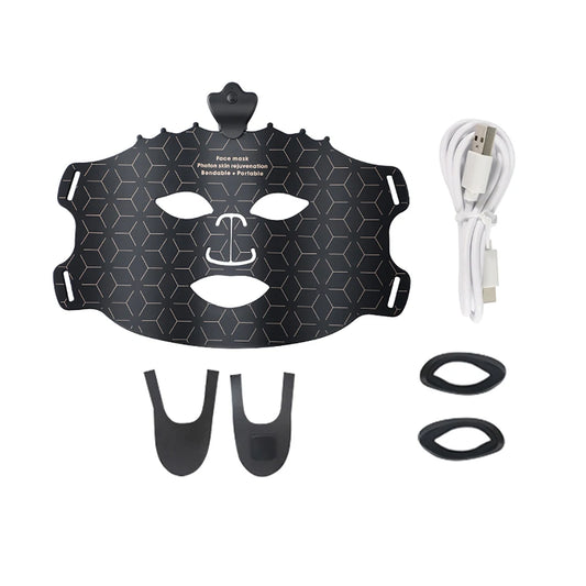 7-Kleuren LED Gezichtsmasker – Flexibel Siliconen Fotonenmasker voor Huidvernieuwing