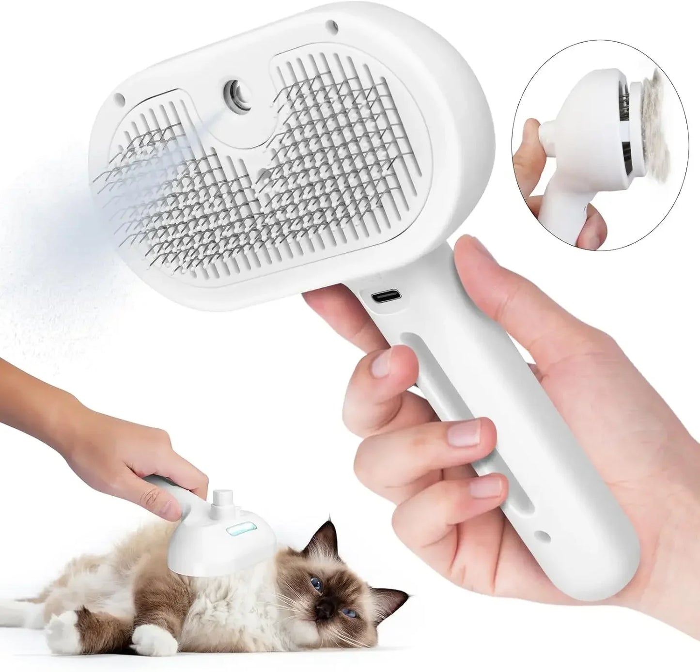 Huisdier Spray Kam – Haarverwijderaar & Reinigingsborstel voor Katten en Honden