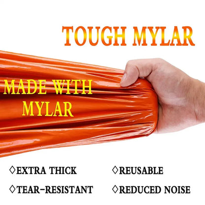 Thermische Mylar Nood Slaapzak – Waterdichte Lichtgewicht Survival Warmtedeken