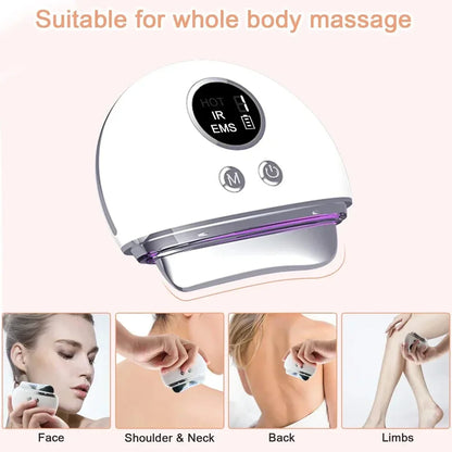 EMS Guasha Massager 4-in-1 – LED Face Lifting