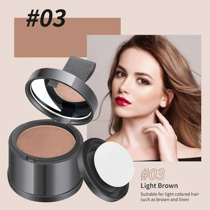 Haarlijn Cover-Up Poeder – Camoufleert Grijze Uitgroei & Dunner Haar Direct