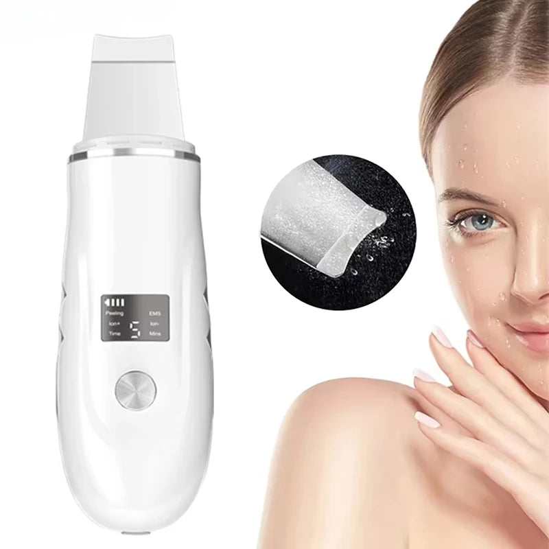 Ultrasonic Face Scrubber – Milde Dieptereiniging & Glow Boost