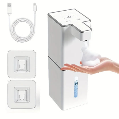 Touchless Automatische Zeepdispenser 380ML – Sensor, USB-Oplaadbaar (Foam/Gel, Vrijstaand & Wandmontage)