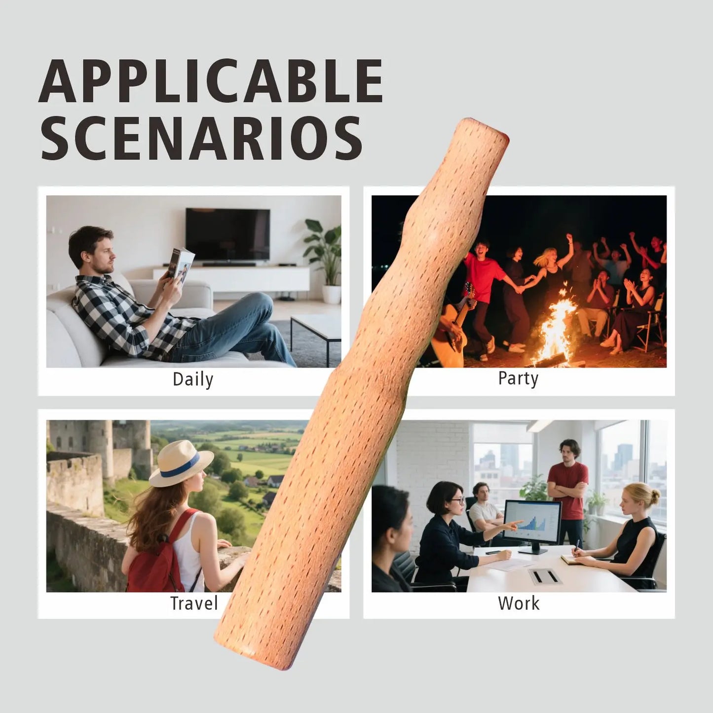 Houten Inhaler – Natuurlijk Rustgevend Aromatherapie Ritueel