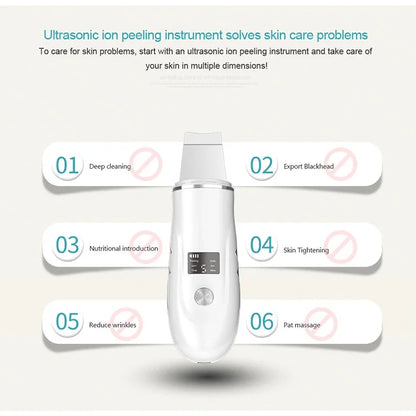 Ultrasonic Face Scrubber – Milde Dieptereiniging & Glow Boost