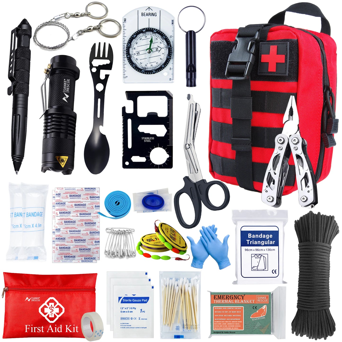 Complete Survival & EHBO Set – Outdoor Noodkit voor Camping & Avonturen