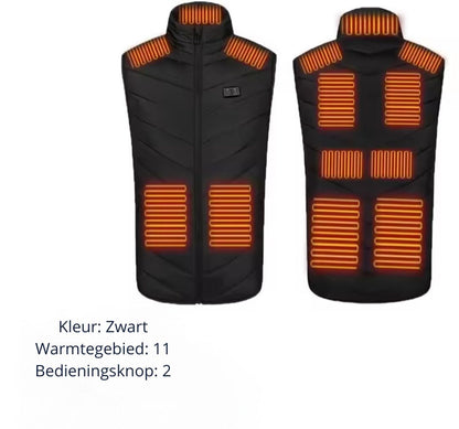 Verwarmde bodywarmer - dames en heren