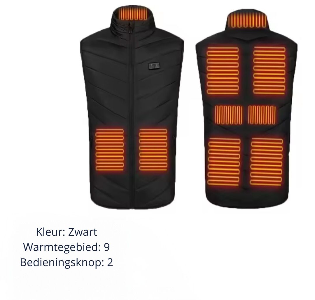 Verwarmde bodywarmer - dames en heren