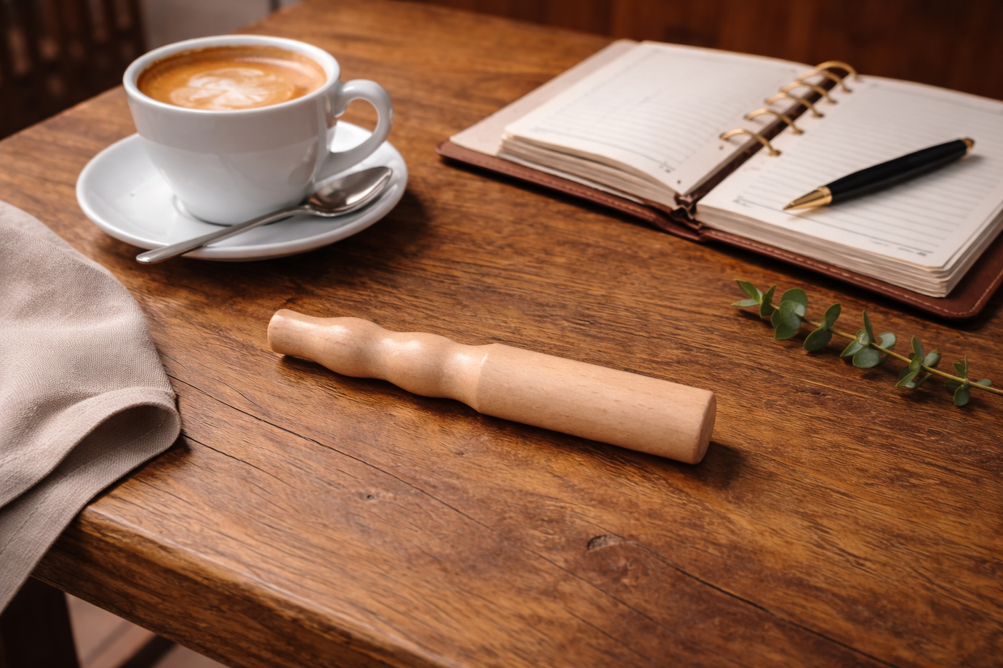 Houten Aromatherapie Inhaler – Complete Set met 3 Geurvullingen