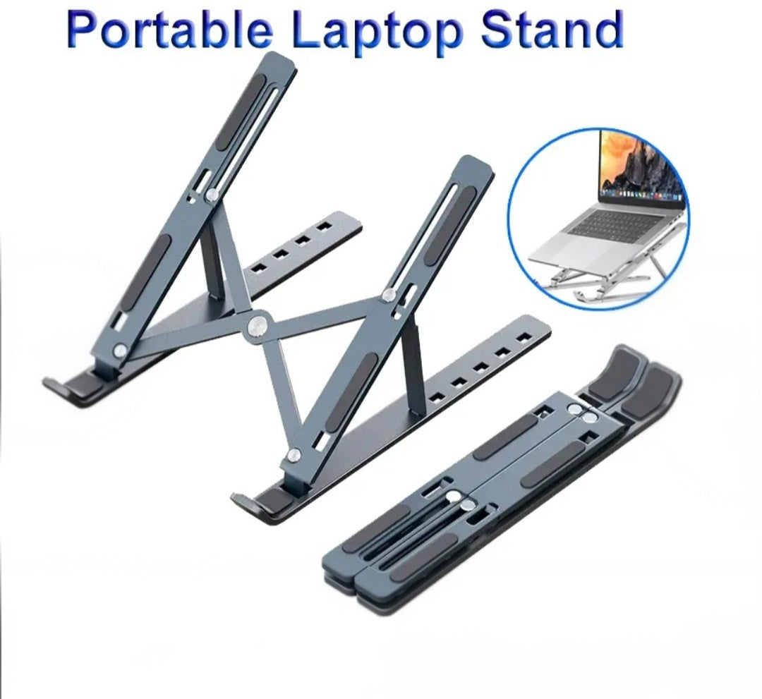 Opvouwbare Aluminium Laptopstandaard – Verstelbaar & Draagbaar voor MacBook & Laptop