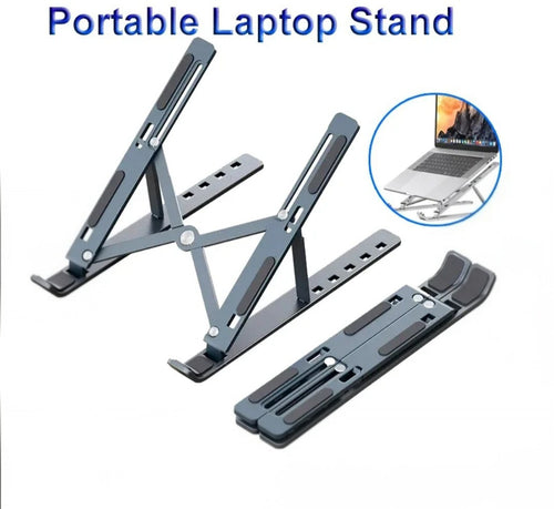 Opvouwbare Aluminium Laptopstandaard – Verstelbaar & Draagbaar voor MacBook & Laptop